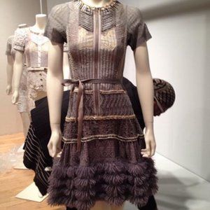 Byron Lars Beauty Mark NWOT Gray Dress Sz.2 (RARE)